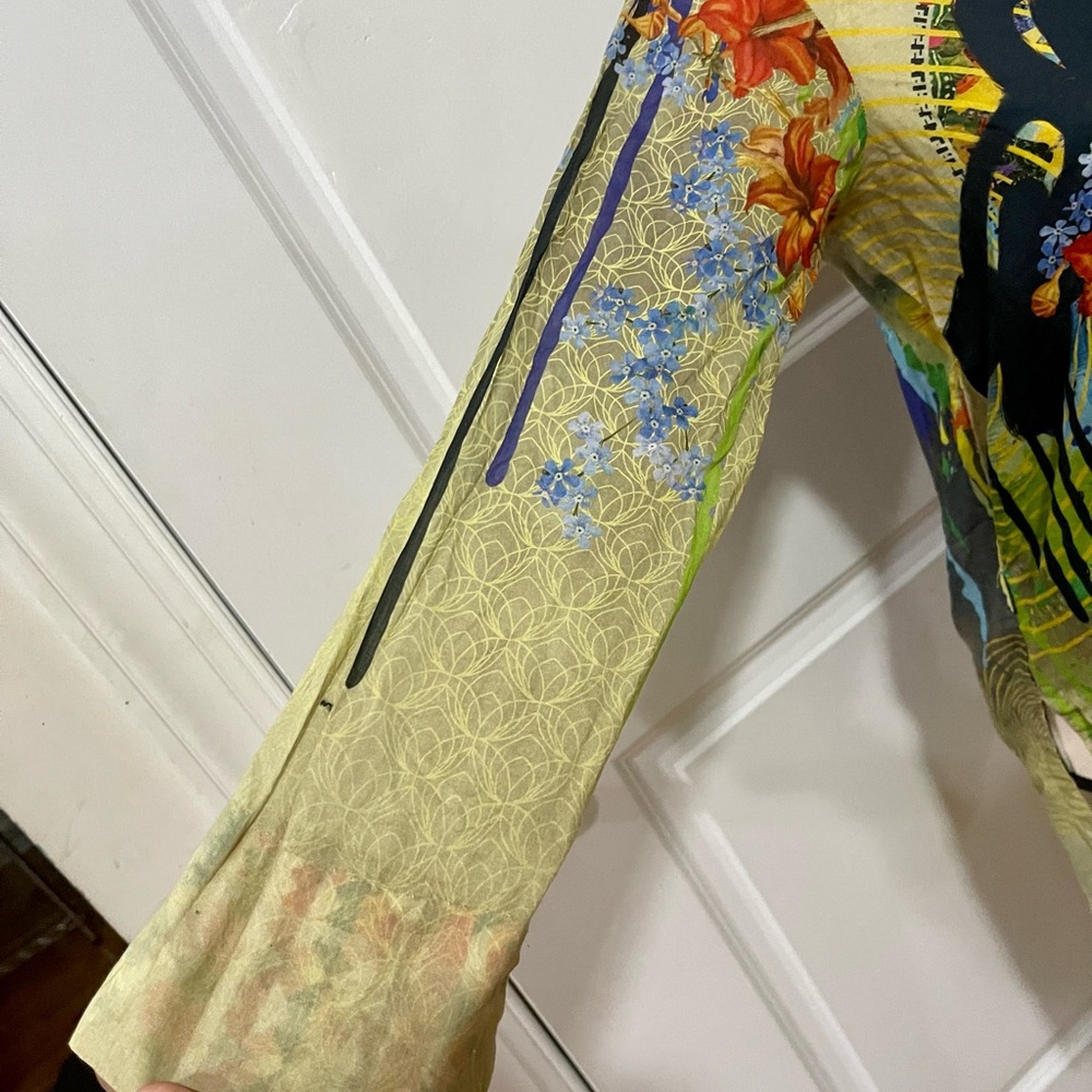 Pakistani Indian Womens Kurta/ Kurti/ Shirt Sapph… - image 5